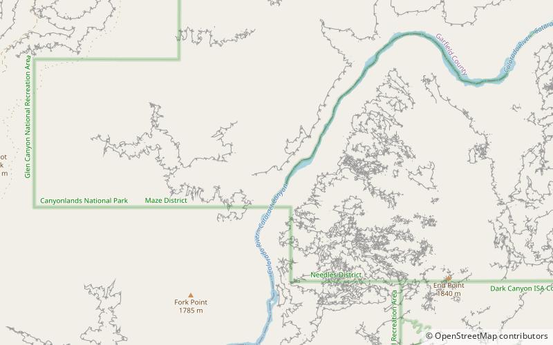 kolb brothers cat camp inscription canyonlands nationalpark location map