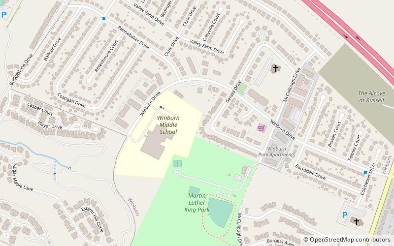 winburn lexington location map