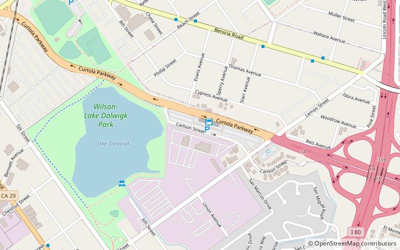 Curtola Park & Ride location map