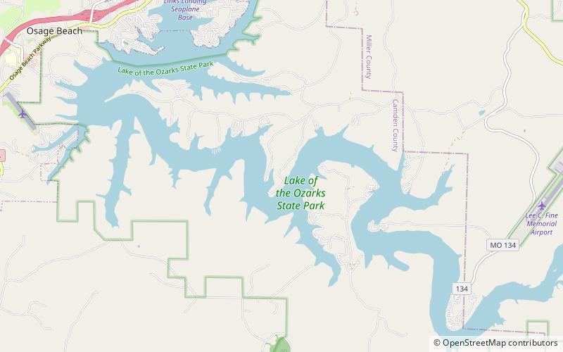 Park Stanowy Lake of the Ozarks location map