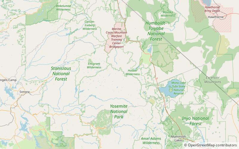 acker peak hoover wilderness location map