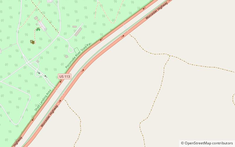 pocomoke state forest park stanowy pocomoke river location map