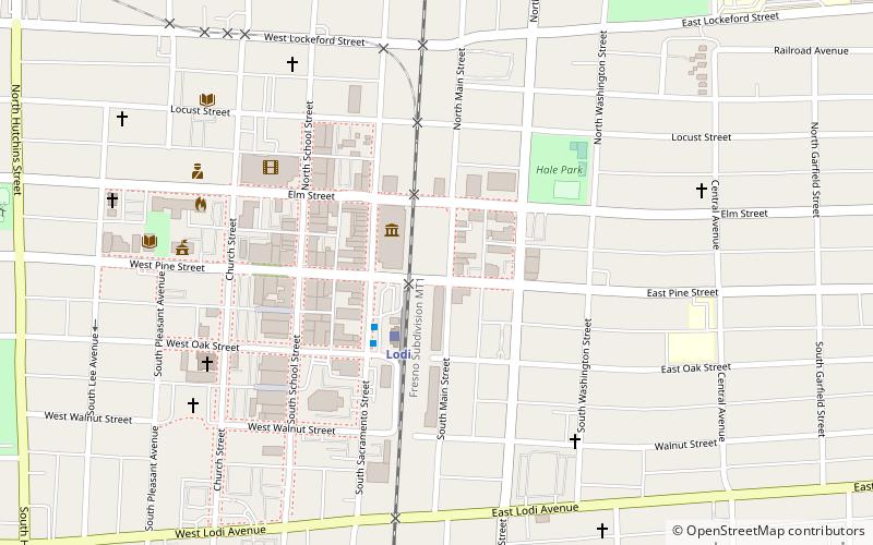 Lodi Arch location map