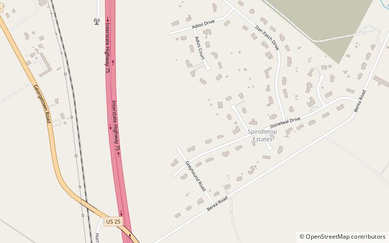 spindletop lexington location map