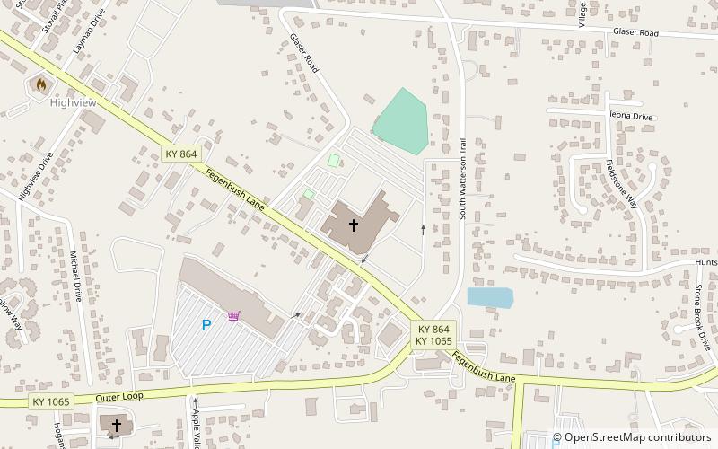 Highview Baptist Church location map