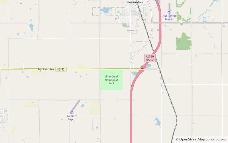 Mine Creek Battlefield State Historic Site location map