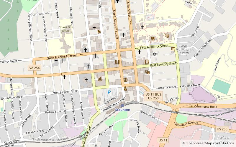 Beverley Historic District location map