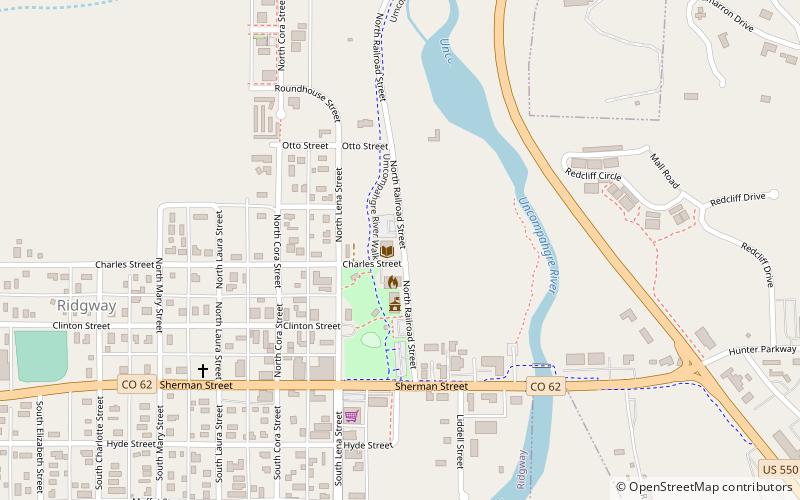 Ridgway Public Library location map