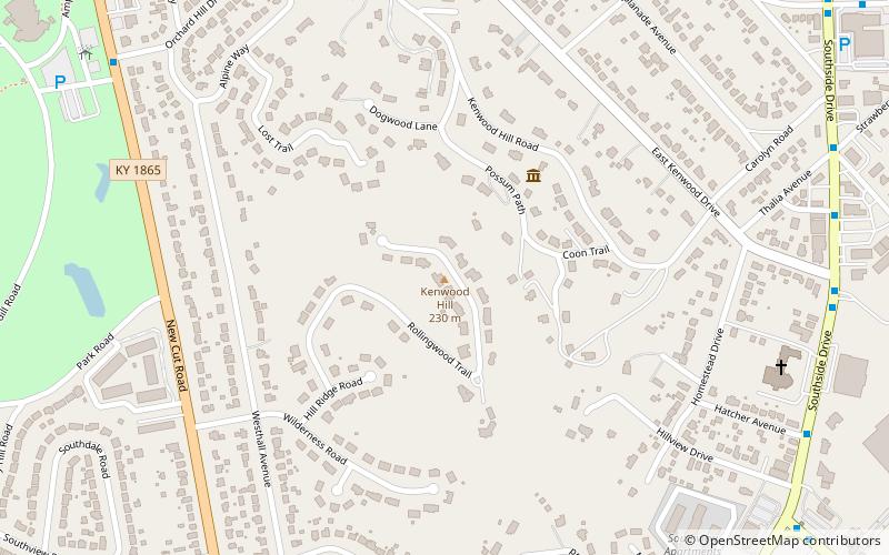 kenwood hill louisville location map