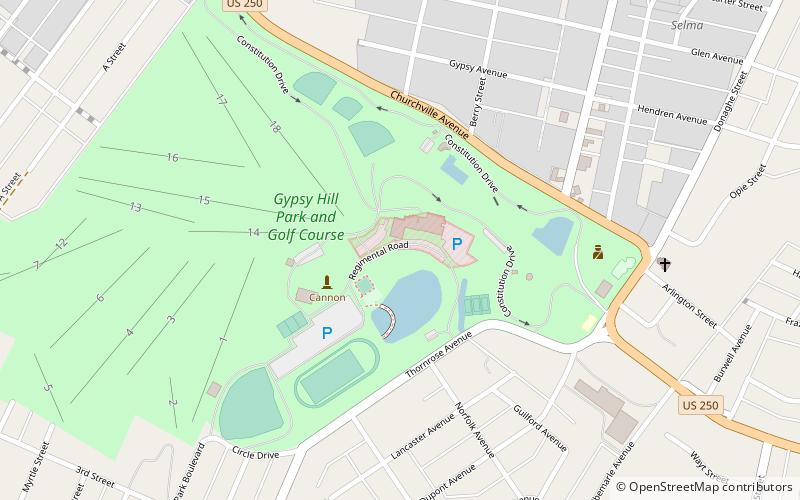 Gypsy Hill Park location map