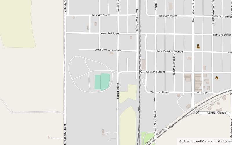 Peabody City Park location map