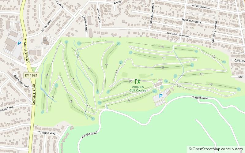 Iroquois Golf Course location map