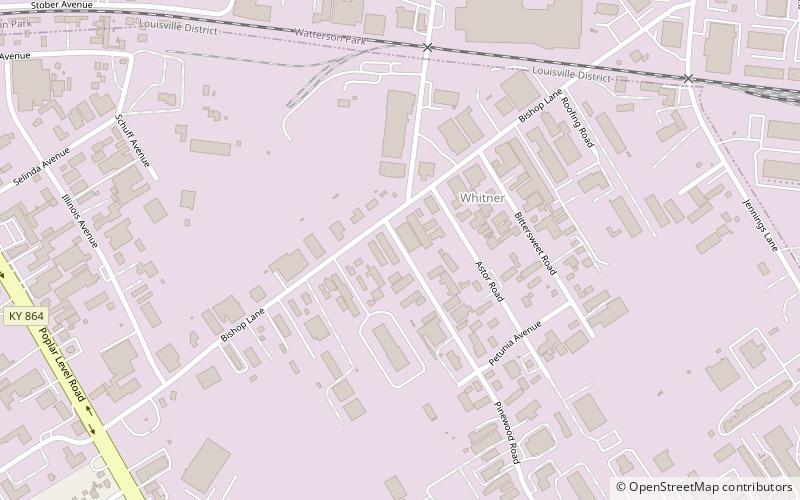 whitner louisville location map