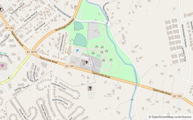 Jeffersontown Veterans Memorial Park location map