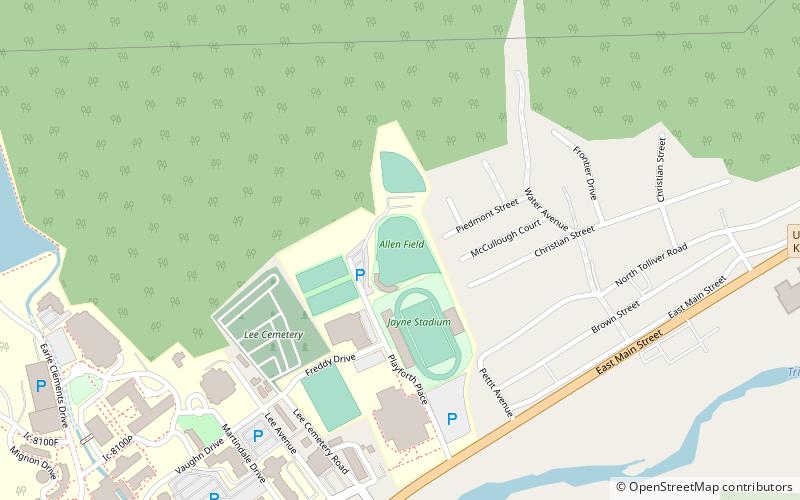 Allen Field location map