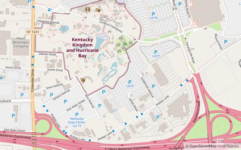 Kentucky Flyer location map