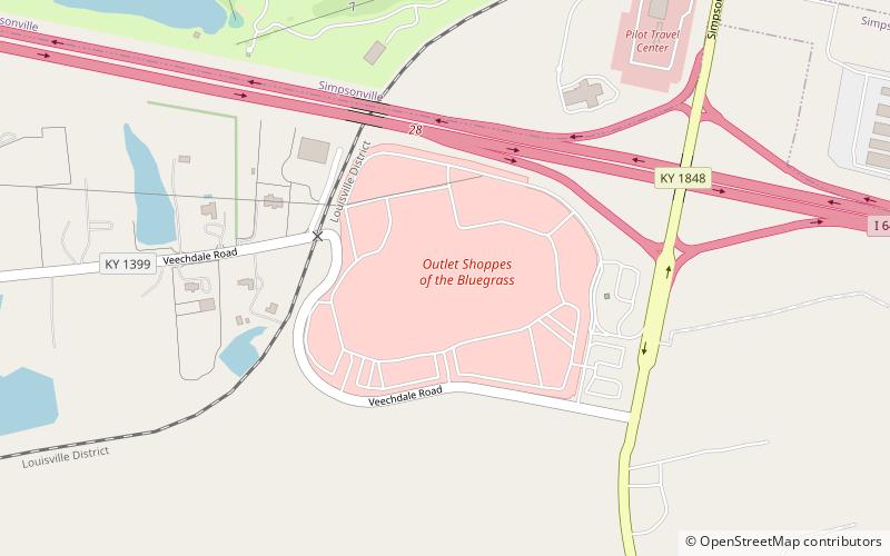 Outlet Shoppes of the Bluegrass location map