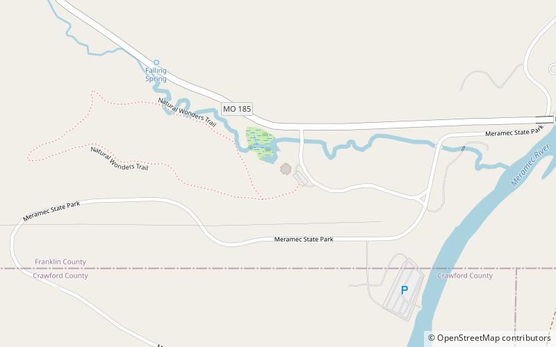 Meramec State Park location map
