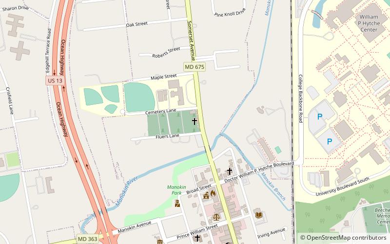 Manokin Presbyterian Church location map