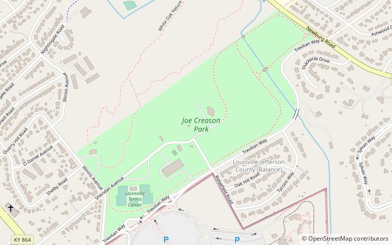 joe creason park louisville location map