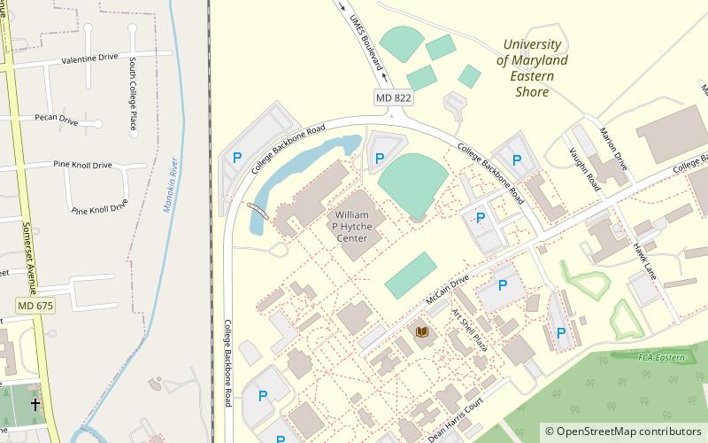 Hytche Athletic Center location map