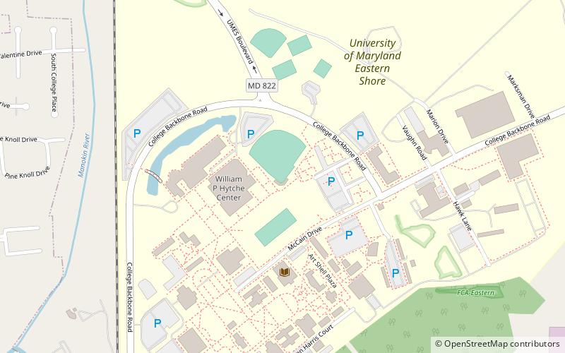 Hawk Stadium location map