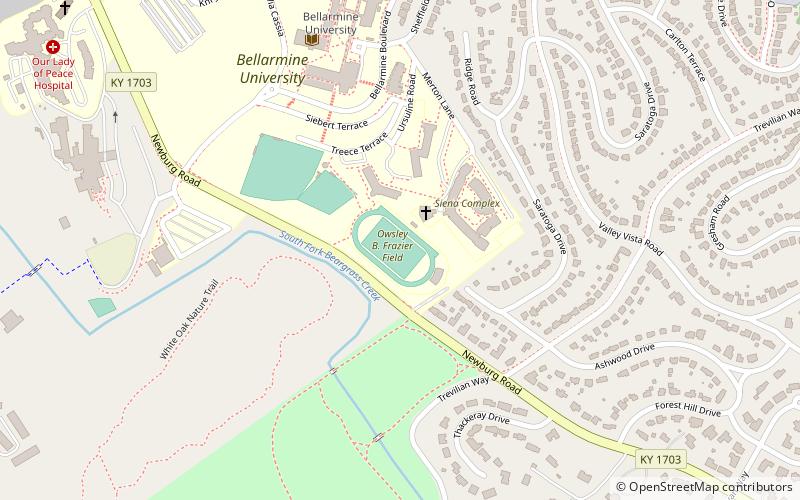owsley b frazier stadium louisville location map