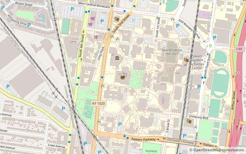 Ekstrom Library location map