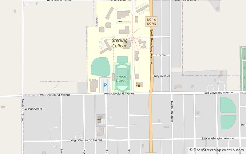 Smisor Stadium location map