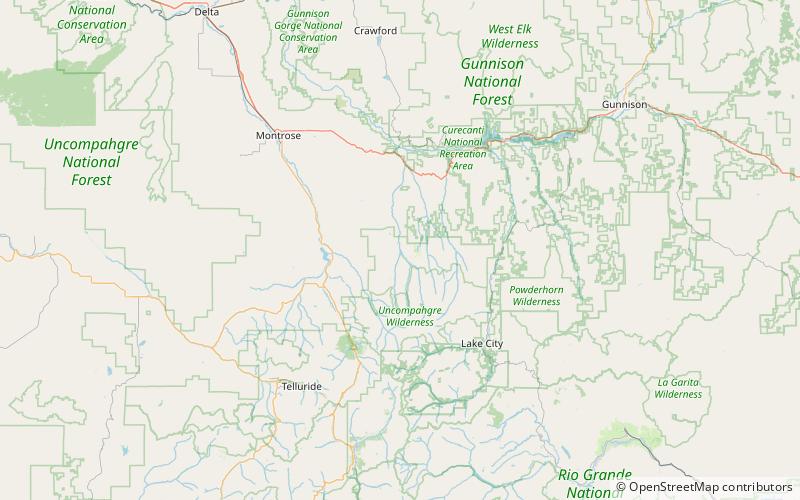 Silver Jack Dam location map