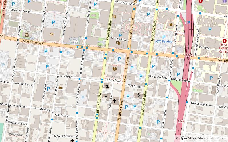 Louisville Free Public Library location map