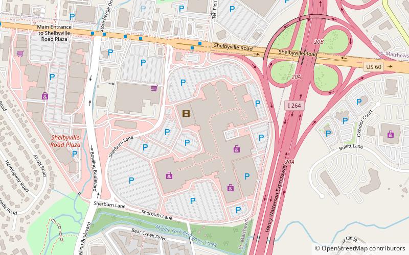 Mall St. Matthews location map