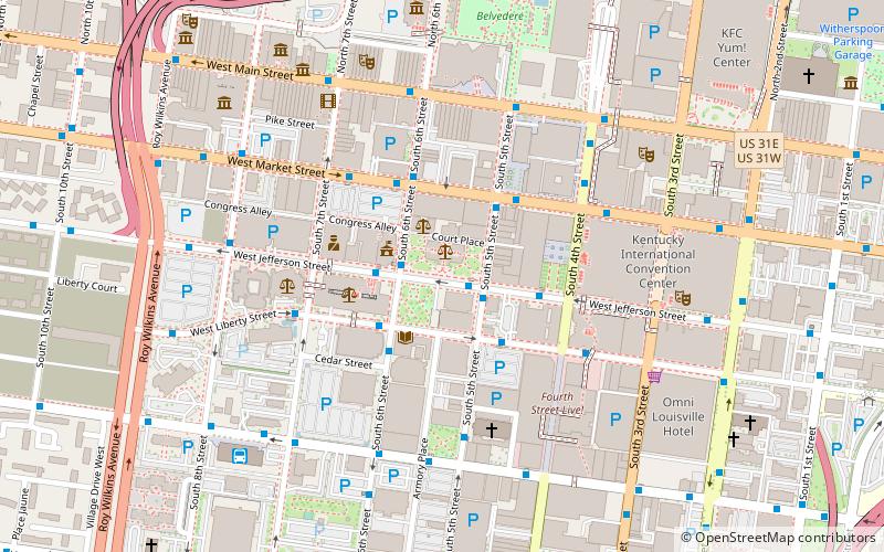 Jefferson Monument location map