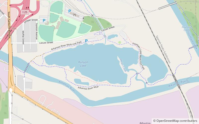 Runyon Lake location map