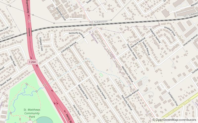 warwick village louisville location map