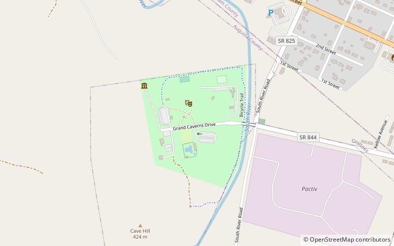 Grand Caverns location map