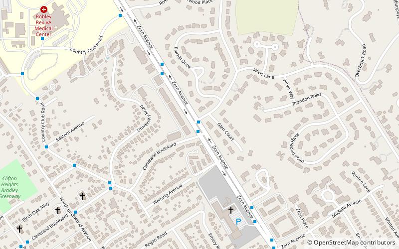 Brownsboro-Zorn location map