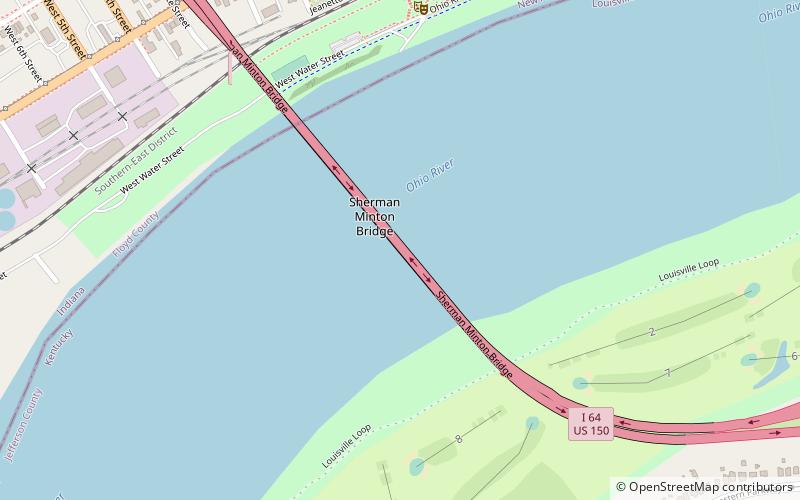 Sherman Minton Bridge location map