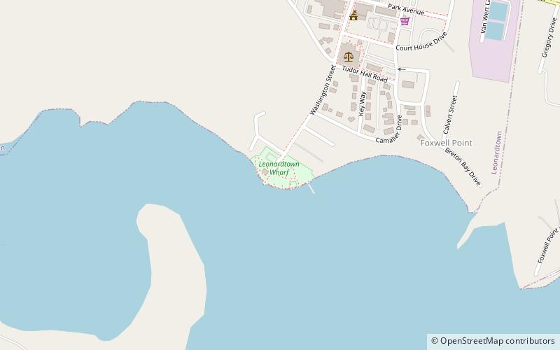 Leonardtown Wharf location map