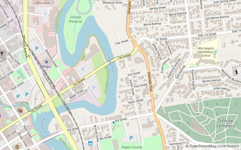 First Street Bridge location map