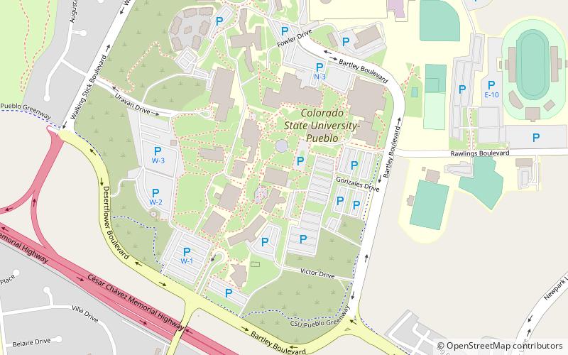 Colorado State University – Pueblo location map