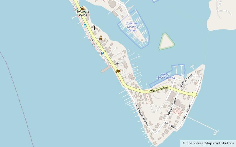 st peters chapel solomons island location map