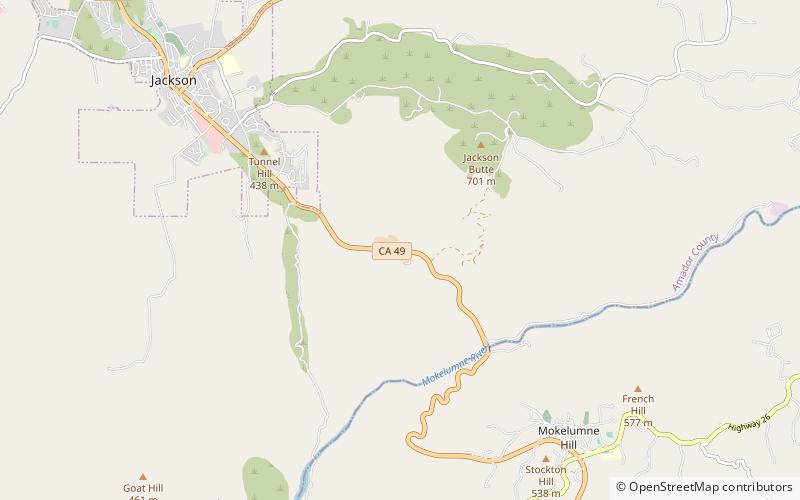 Butte City location map