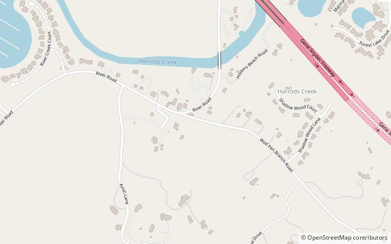 Harrods Creek location map