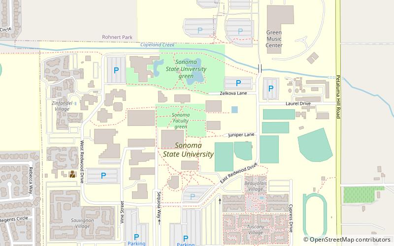 Sonoma State University location map