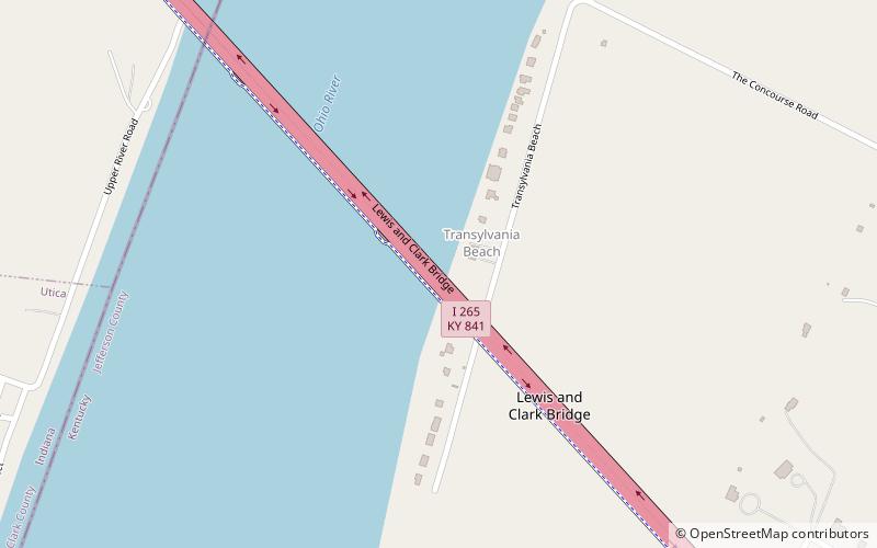lewis and clark bridge louisville location map