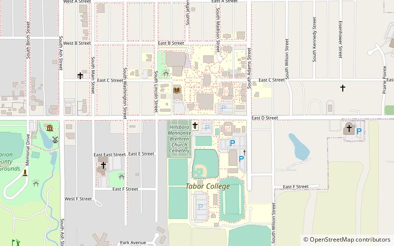 Tabor College location map
