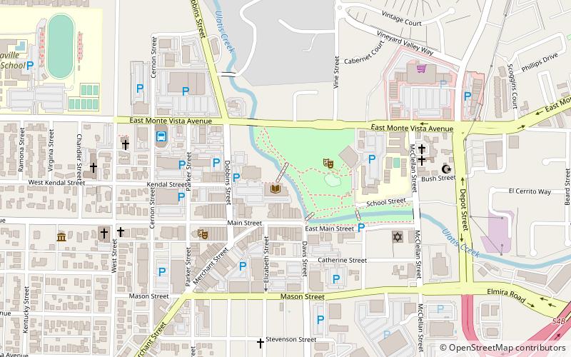 Vacaville Town Hall location map