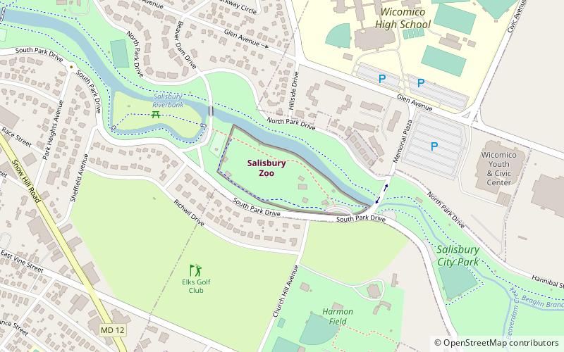 Salisbury Zoo location map