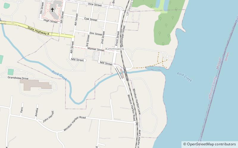 Windsor Harbor Road Bridge location map